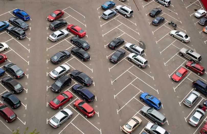 Outdoor car park